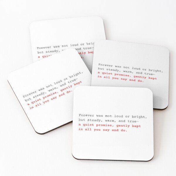 Item preview, Romantic Couple Poetry Prints, Anniversary Greeting Card Bundle, Elegant Love Decor, A Quiet Forever designed and sold by BlareBlare.