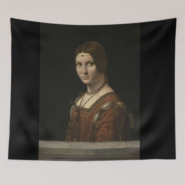 Item preview, portrait-of-an-unknown-woman-incorrectly-known-as-la-belle-ferronniere designed and sold by artofuniverse.