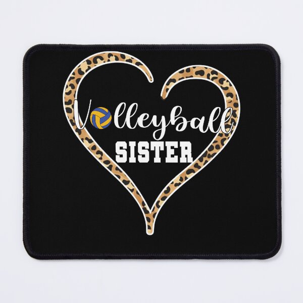 Item preview, Volleyball Sister Leopard Heart Minimal Design designed and sold by LashondaGreen89.