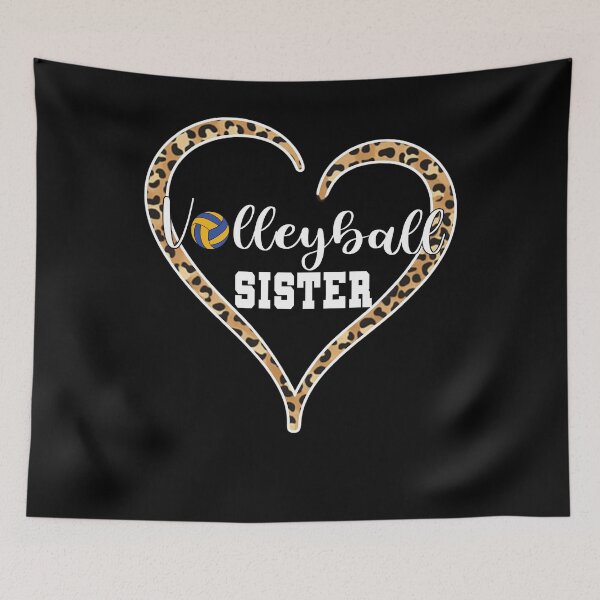 Item preview, Volleyball Sister Leopard Heart Minimal Design designed and sold by LashondaGreen89.
