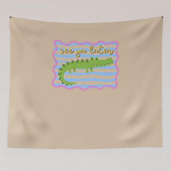 Item preview, See Ya Later Alligator Funny Cute Crocodile Kids Retro Cartoon Classic T-Shirt designed and sold by Chaztized.