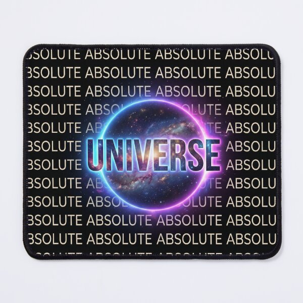Item preview, Absolute Universe Cosmic Typography – Repeating Text Pattern with Glowing Galaxy Core designed and sold by ArtsyExplorer.