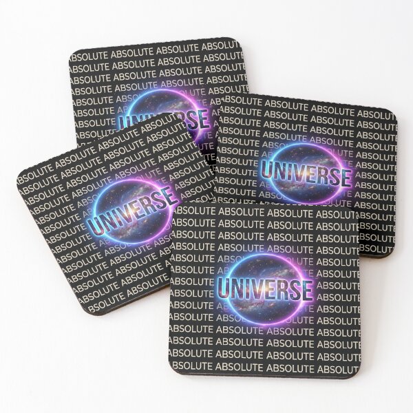 Item preview, Absolute Universe Cosmic Typography – Repeating Text Pattern with Glowing Galaxy Core designed and sold by ArtsyExplorer.