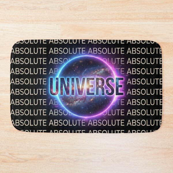 Item preview, Absolute Universe Cosmic Typography – Repeating Text Pattern with Glowing Galaxy Core designed and sold by ArtsyExplorer.