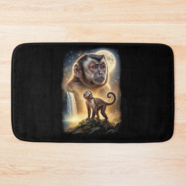 Item preview, Monkey Howling Moon Art Animal Lover designed and sold by DoodleTortle.