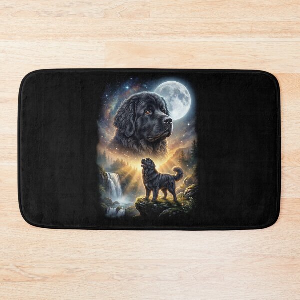 Item preview, Newfoundland Howling Moon Art Dog Lover designed and sold by DoodleTortle.