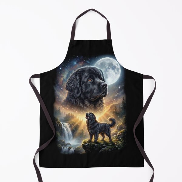 Item preview, Newfoundland Howling Moon Art Dog Lover designed and sold by DoodleTortle.