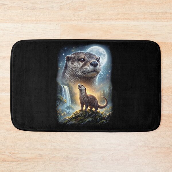 Item preview, Otter Howling Moon Art Animal Lover designed and sold by DoodleTortle.