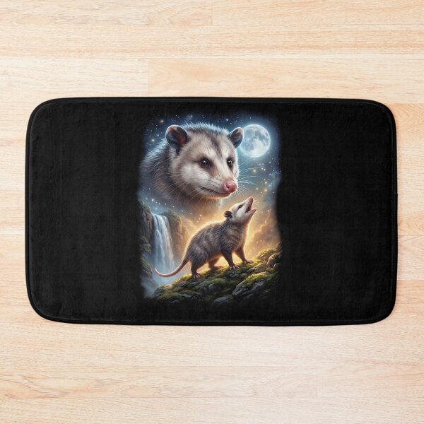 Aperçu de l'œuvre Opossum hurlant à la lune Art Amoureux des animaux créée et vendue par DoodleTortle.