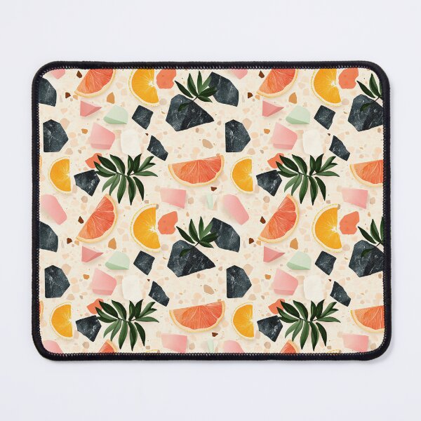 Item preview, Tropical Citrus and Terrazzo Botanical Abstract Pattern designed and sold by Athena2520.