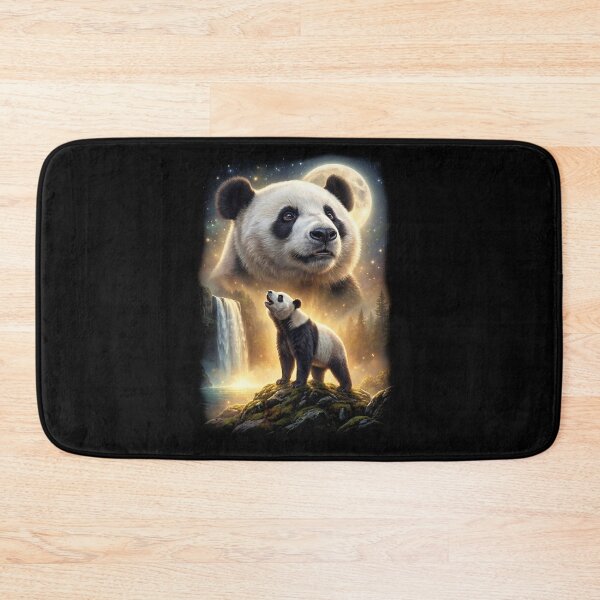 Item preview, Panda Howling Moon Art Animal Lover designed and sold by DoodleTortle.