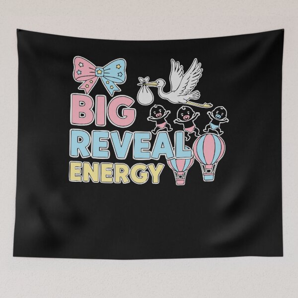 Item preview, Gender Reveal Big Reveal Energy Baby Shower designed and sold by LuminOrb.