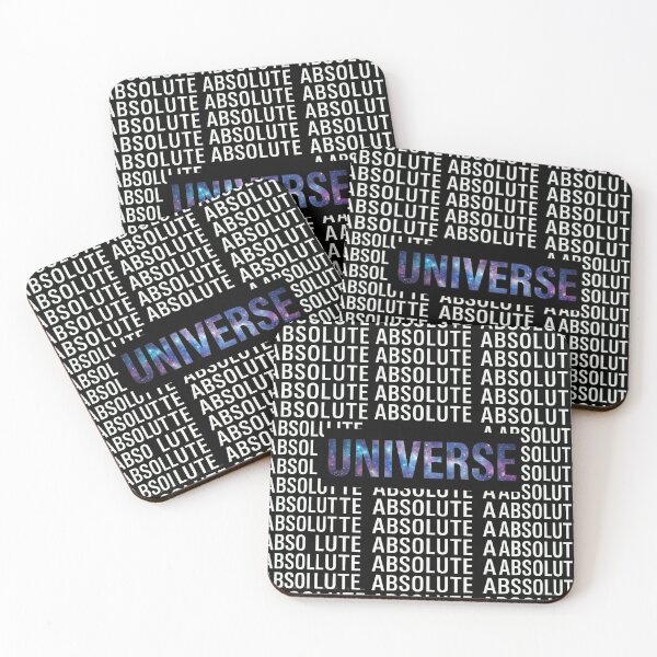 Item preview, The Absolute Universe Cosmic Typography – Repeating Text Pattern with Glowing Galaxy Core designed and sold by ArtsyExplorer.