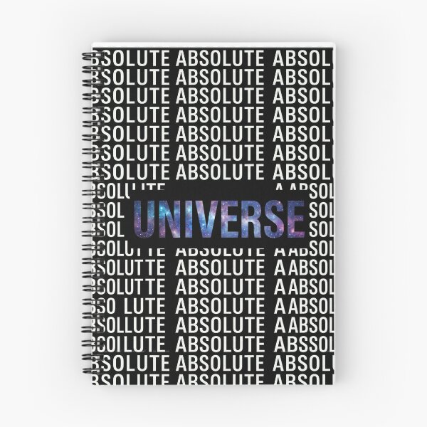 Item preview, The Absolute Universe Cosmic Typography – Repeating Text Pattern with Glowing Galaxy Core designed and sold by ArtsyExplorer.