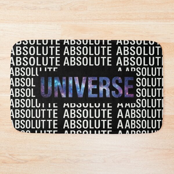 Item preview, The Absolute Universe Cosmic Typography – Repeating Text Pattern with Glowing Galaxy Core designed and sold by ArtsyExplorer.