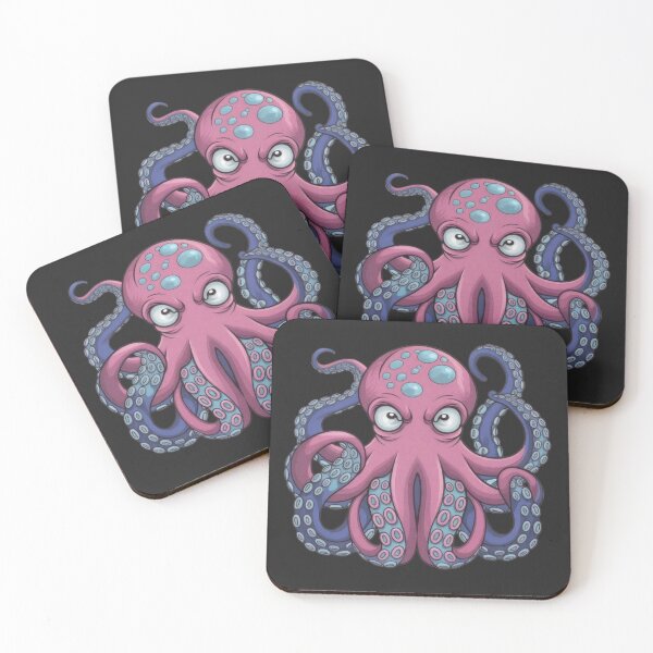 Item preview, Angry Octopus Cartoon Shirt – Funny Grumpy Octopus Meme Tee designed and sold by ZyxDes.