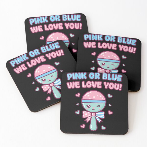 Item preview, Gender Reveal Pink Or Blue We Love You Baby Shower designed and sold by LuminOrb.