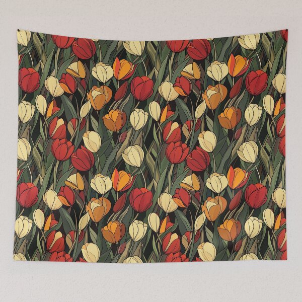 Item preview, Lush Tulip Print - Tropical Flower Pattern   - Gifts For Him designed and sold by RoyalStarsPatts.