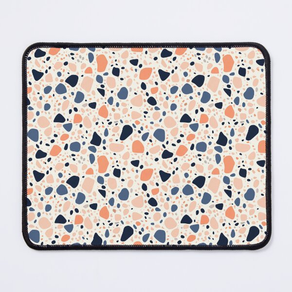 Item preview, Modern Navy and Peach Boho Terrazzo Pattern designed and sold by Athena2520.