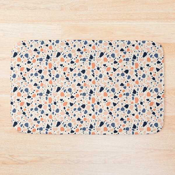 Item preview, Modern Navy and Peach Boho Terrazzo Pattern designed and sold by Athena2520.