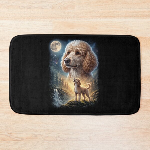 Item preview, Poodle Howling Moon Art Dog Lover designed and sold by DoodleTortle.