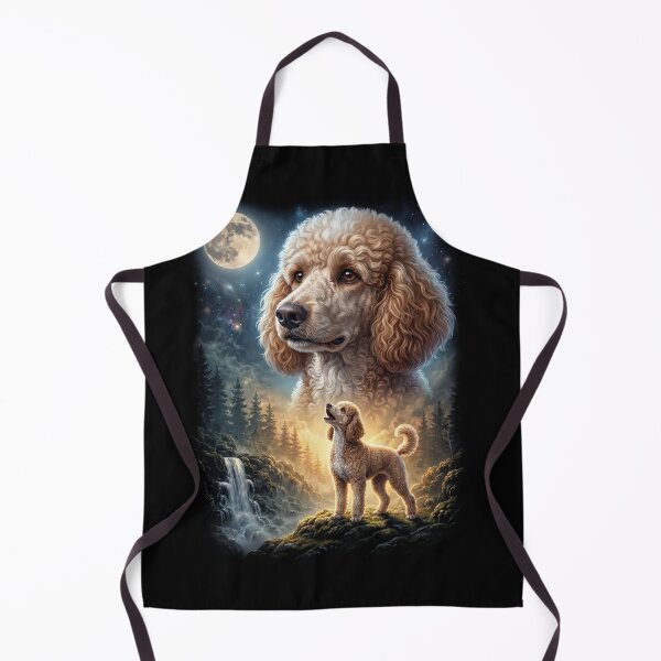 Item preview, Poodle Howling Moon Art Dog Lover designed and sold by DoodleTortle.