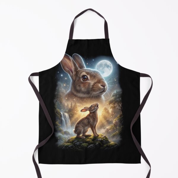 Item preview, Rabbit Howling Moon Art Animal Lover designed and sold by DoodleTortle.