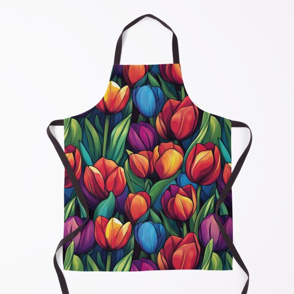 Item preview, Vibrant Tulip Texture  - Botanical Garden Pattern   - Valentine Gifts For Him designed and sold by RoyalStarsPatts.