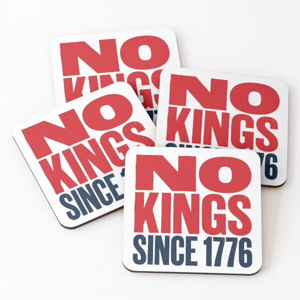Item preview, No Kings Since 1776 American Revolution Brutalist Typography USA 250th Anniversary designed and sold by Cozy-Old-Pub.