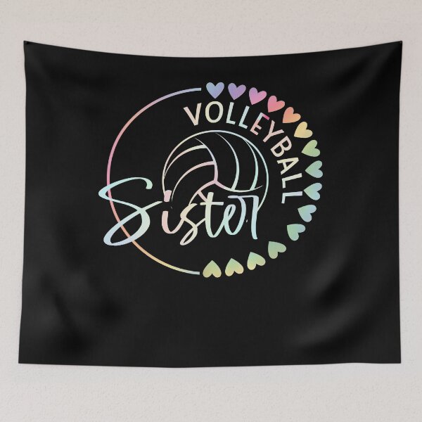 Item preview, Pastel Volleyball Sister Tie Dye Heart Aesthetic Design designed and sold by LashondaGreen89.
