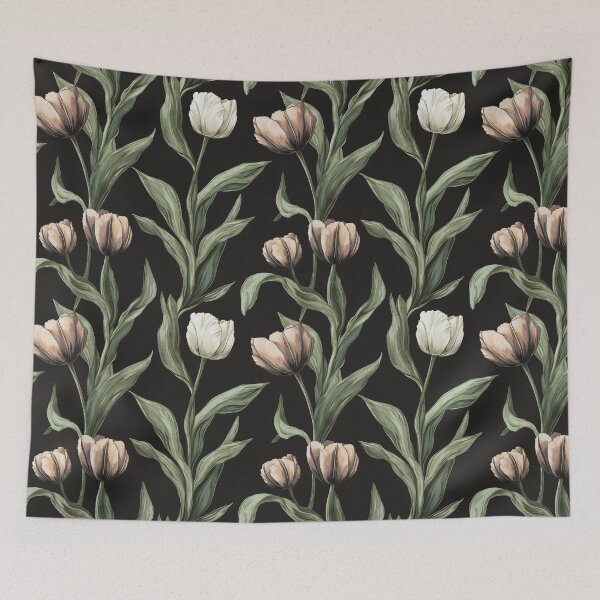Item preview, Cute Tulip Texture - Vintage Flower Pattern   - Anniversary Gifts For Him designed and sold by RoyalStarsPatts.