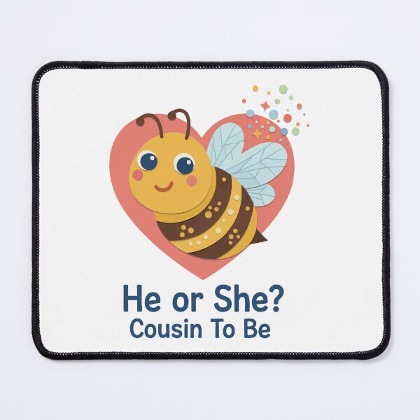 Item preview, Gender Reveal He Or She Cousin To Be Baby Shower designed and sold by LuminOrb.