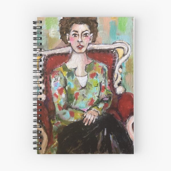 Item preview, Woman sitting on a red armchair designed and sold by soffya.