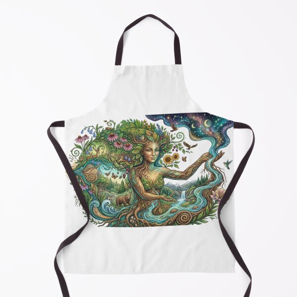 Item preview, Mother Nature Gaia Goddess | Celestial Earth Spirit Art designed and sold by Wear Sculpt.
