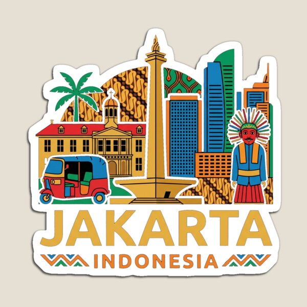 Item preview, Funny Jakarta Indonesia Souvenir Gift for Tourists designed and sold by MichaeIRellov.