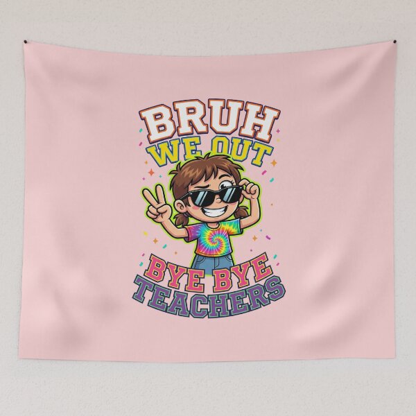 Item preview, Bruh We Out Bye Bye Teachers Girl Funny Last Day of School Kids Graduation designed and sold by Im-Ara.