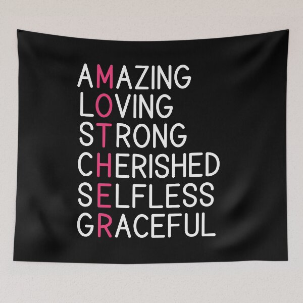 Item preview, Mother Amazing Loving Strong Sweet Mum Traits Mom Gift designed and sold by Say It With Ink.