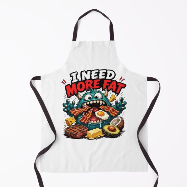 Item preview, I Need More Fat Funny Keto Monster Low Carb Graphic designed and sold by MyOwnLab.