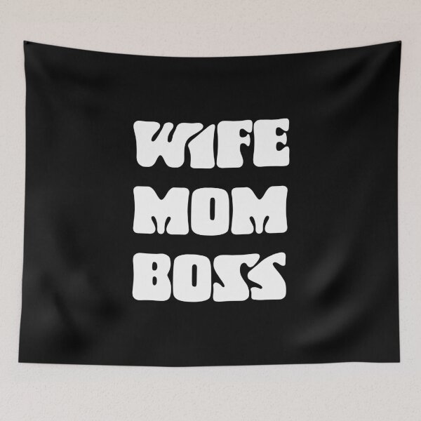Item preview, Wife Mom Boss,Funny Mom designed and sold by CloudyPress.