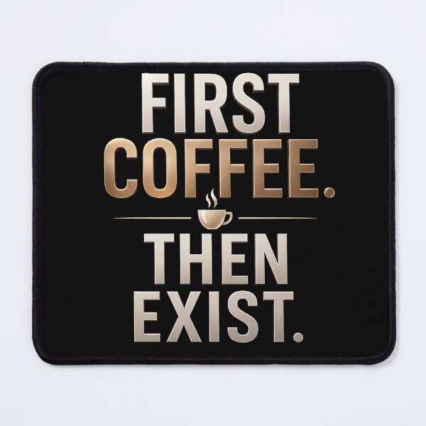 Item preview, First Coffee Then Exist Funny Morning Coffee designed and sold by the-dovlat.