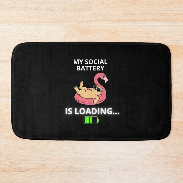 Item preview, My Social Battery is Loading Summer Cat designed and sold by ContigoART.