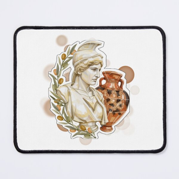 Item preview, Greek Statue Vase and Olive Tree Ancient Greece Design designed and sold by iamKRUK.