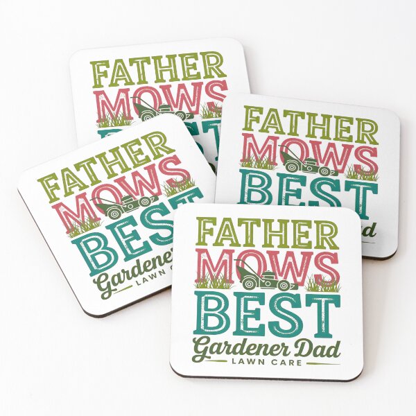 Item preview, Father Mows Best Funny Gardener Dad & Lawn Care T-Shirt designed and sold by MerchlyMike.