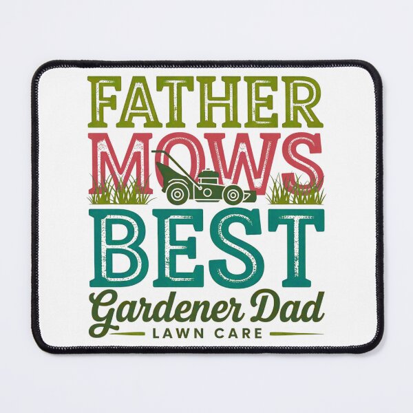 Item preview, Father Mows Best Funny Gardener Dad & Lawn Care T-Shirt designed and sold by MerchlyMike.