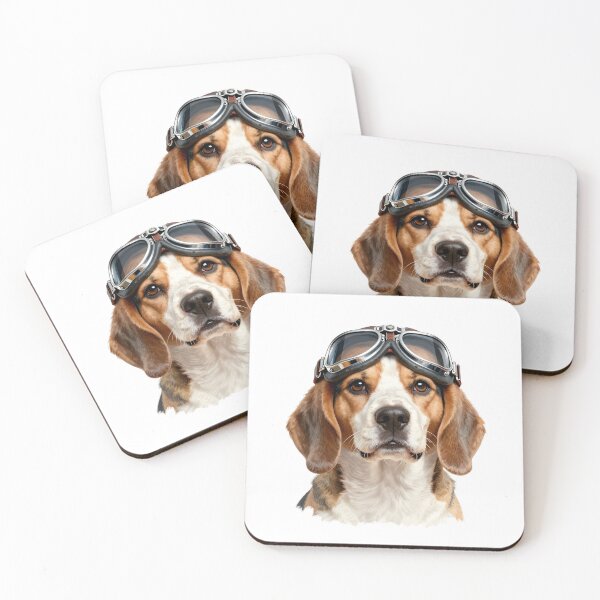 Item preview, Beagle Aviator Dog Portrait – Cool Pilot Puppy with Vintage Goggles Funny Pet Art designed and sold by Fur Honcho.