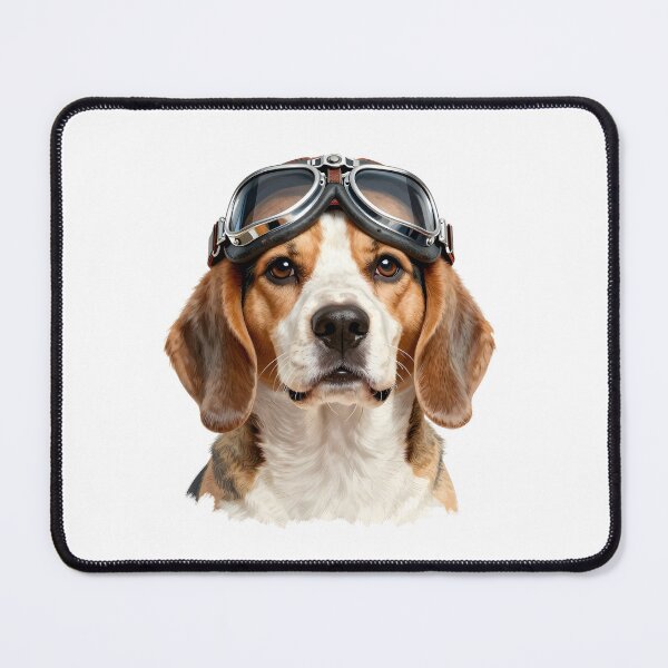 Item preview, Beagle Aviator Dog Portrait – Cool Pilot Puppy with Vintage Goggles Funny Pet Art designed and sold by Fur Honcho.