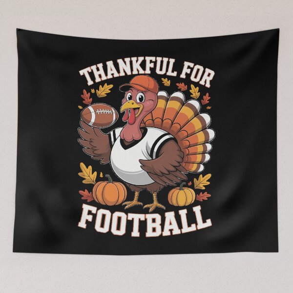 Item preview, Turkey Thankful for Football Thanksgiving Football designed and sold by TrinaEspinoza.