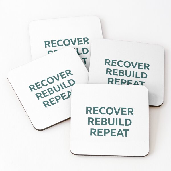 Item preview, Recover Rebuild Repeat | Fitness Health Wellness Lifestyle Design designed and sold by guchieworldcollection.
