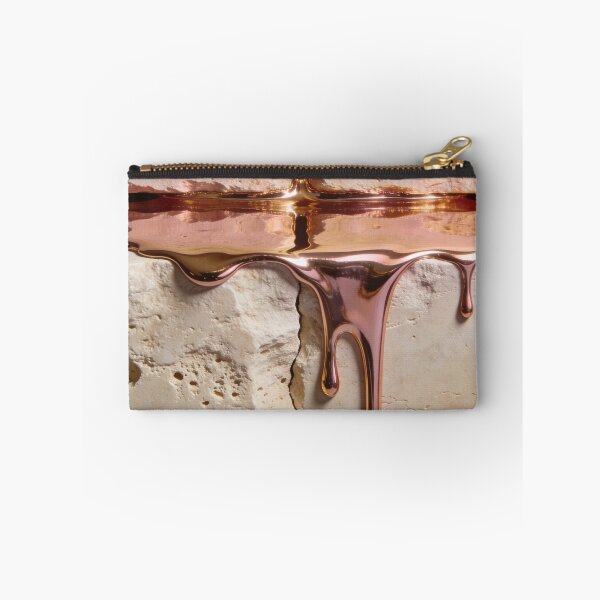 Item preview, Kintsugi Crossroads - Central Liquid Rose Gold & Stone Relief designed and sold by sana designer.