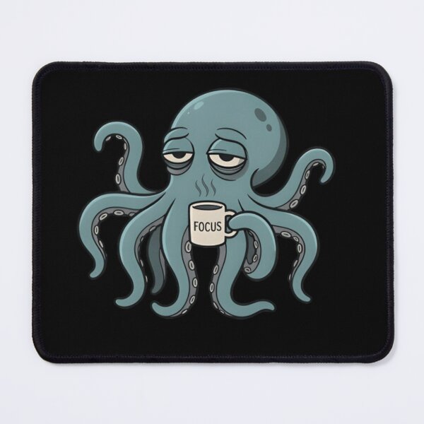 Item preview, Chill Octopus Mood Tee - Low Energy Octopus Meme, Coffee & Phone Octopus designed and sold by ZyxDes.